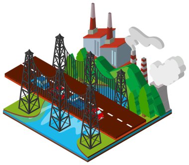 3d tasarım Bridge'de araçlarda