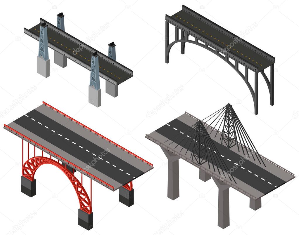 Different design for bridges