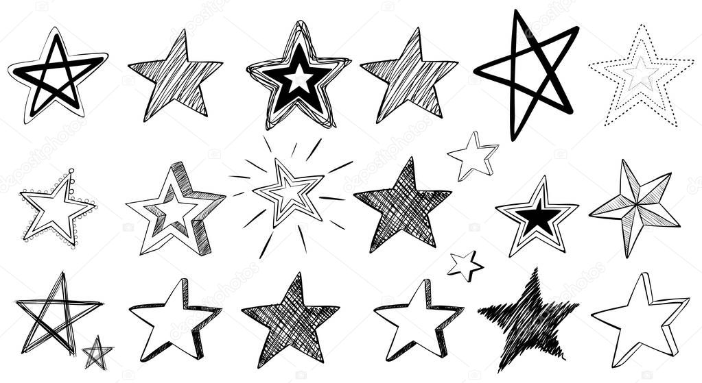 Doodle art for stars