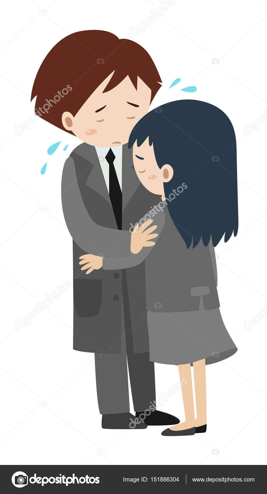 Drawings Of People Crying Sad People Hugging And Crying