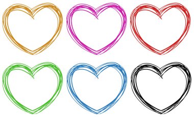 Altı renk kalbimizde doodle