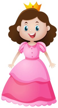 Şirin Prenses pembe elbiseli