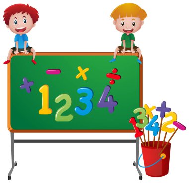 İki erkek ve gemide numaraları