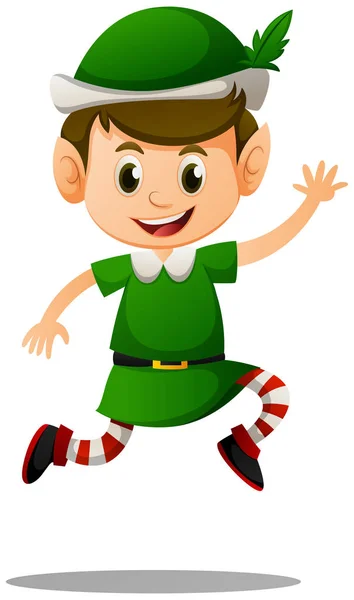 An old man celebrating St. Patrick's Day — Stock Vector