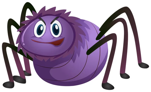 Araña en color púrpura — Archivo Imágenes Vectoriales