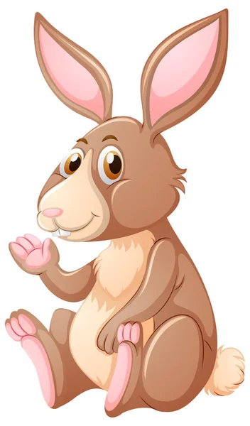 Кролик с коричневым мехом — стоковый вектор