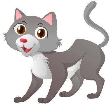 Gri Kürk ile küçük kedi