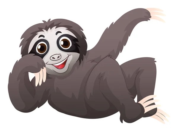 Sloth avec le visage heureux — Image vectorielle