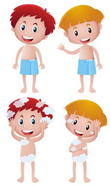 Bathfoam ile bulaşık çocuklar