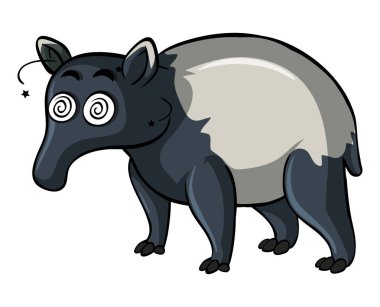 Şaşkın yüz ile karınca yiyen