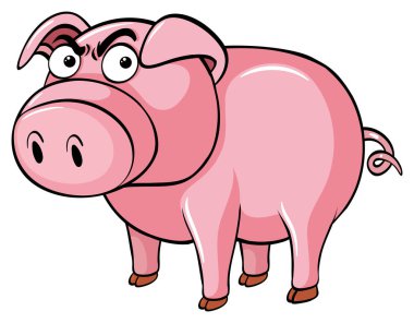 Domuz ile kızgın surat