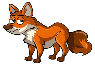 Üzgün yüz ile tilki