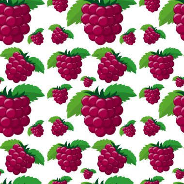 Taze ahududu ile sorunsuz arka plan