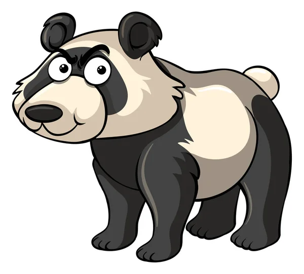 Wilder Panda mit wütendem Gesicht — Stockvektor
