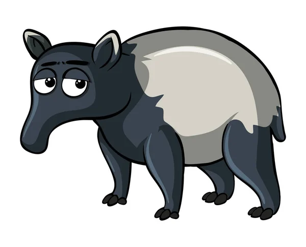 Anteater con los ojos soñolientos — Archivo Imágenes Vectoriales