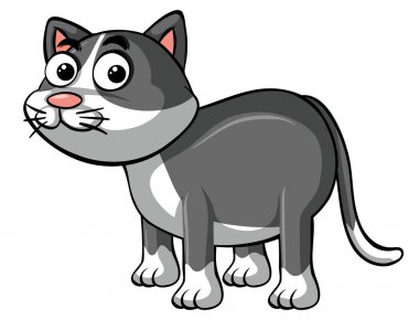 Mutlu yüz ile şirin kedi