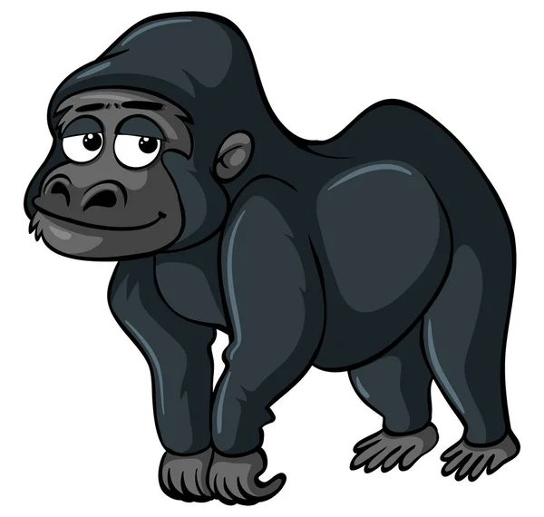 Gorila con sonrisa triste — Archivo Imágenes Vectoriales