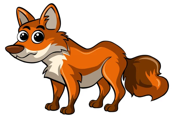 Fuchs mit glücklichem Gesicht — Stockvektor