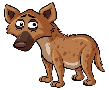 Üzgün yüz ile sırtlan