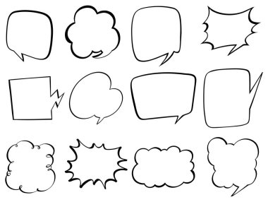 Kabarcık konuşma için tasarım doodle