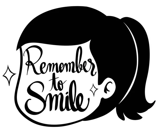 Expressions de mots pour ne pas oublier de sourire — Image vectorielle