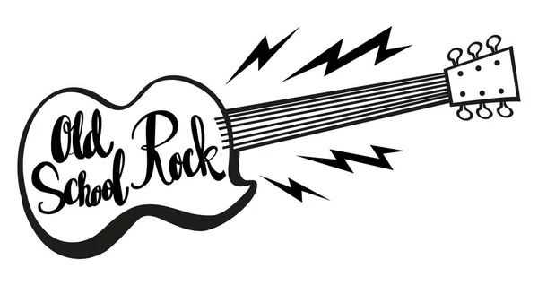 Expression de mot pour old school rock — Image vectorielle