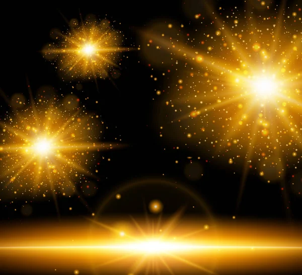 Arka plan ışığı turuncu patlama ile