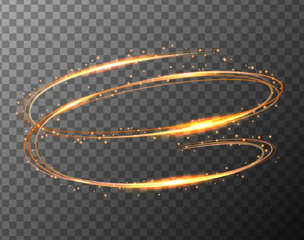 Gri arka plan üzerinde dönen turuncu ışık