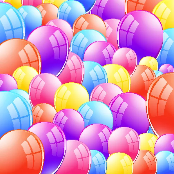 Дизайн фона с блестящими воздушными шарами — стоковый вектор