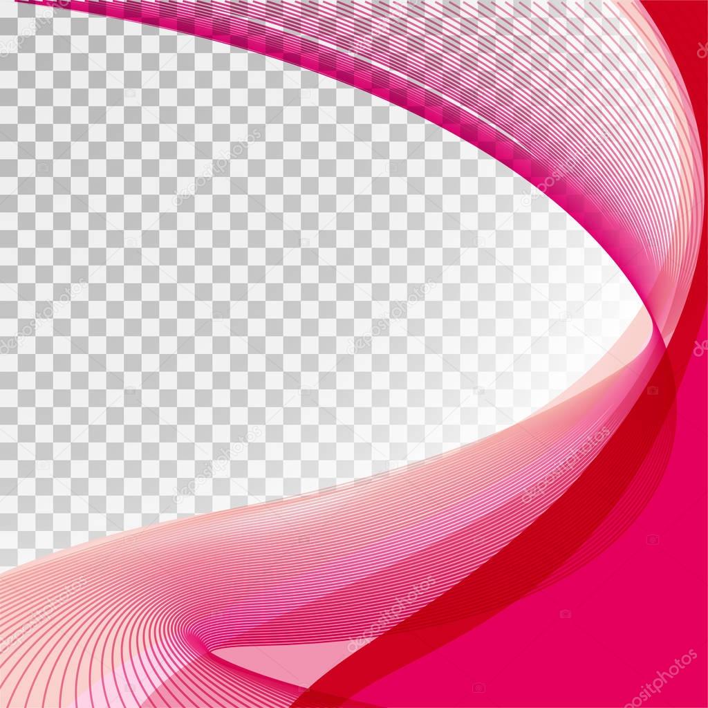Red and pink lines on transparent background