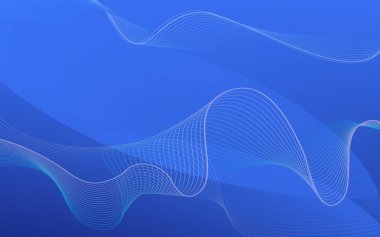 Arka plan tasarım mavi zemin üzerine, dalgalı çizgilerle