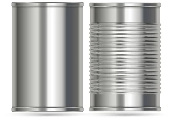 Scatole di alluminio in due diversi modelli — Vettoriale Stock