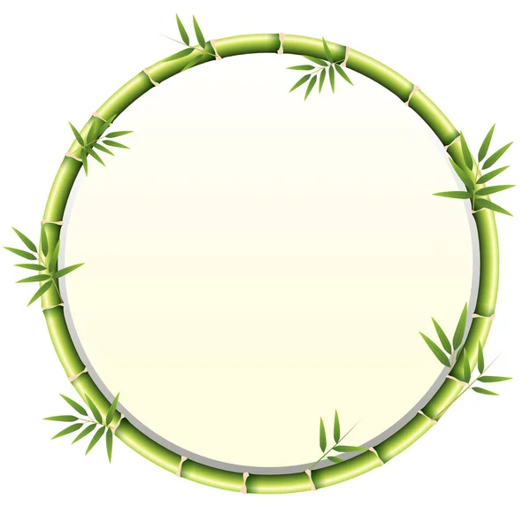 Conception de cadre en bambou incurvé — Image vectorielle