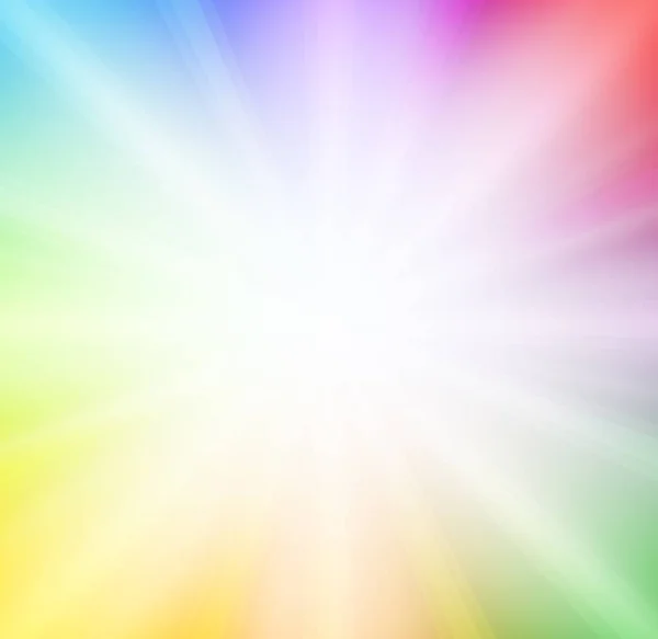 Soft rainbow background with bright light — Stock Vector