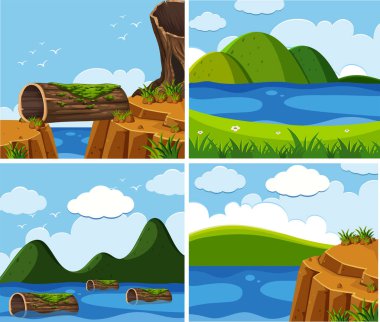 Gün anda okyanusun dört sahneleri