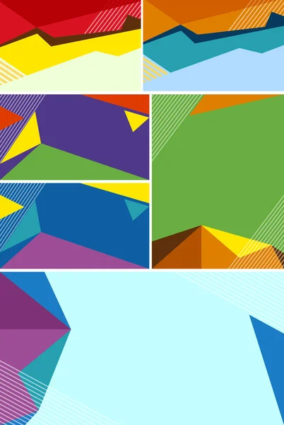 Anderes Hintergrunddesign mit bunten Formen — Stockvektor