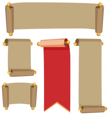 Kahverengi afiş farklı şablonlar