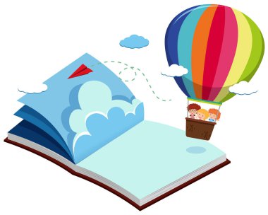 Çocuklara balon mavi kitap