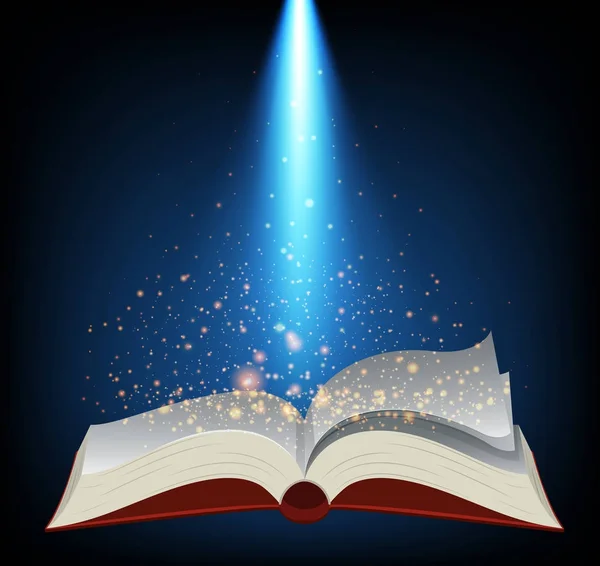 Κενό βιβλίο με έντονο φως — Διανυσματικό Αρχείο