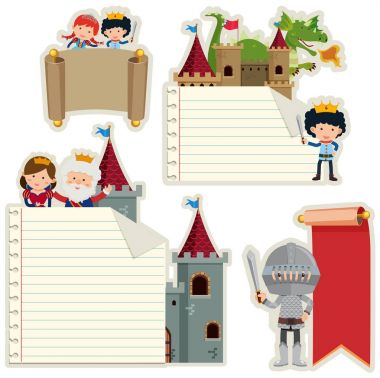 Fairytale karakter ile banner Şablonlar