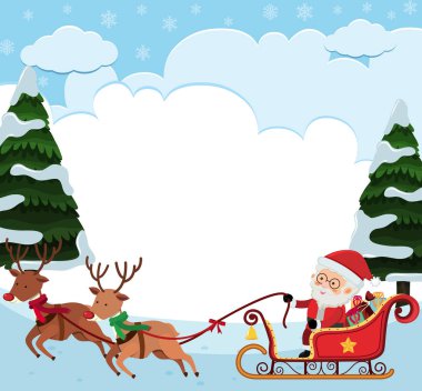 Santa sürme balyoz ile arka plan şablonu