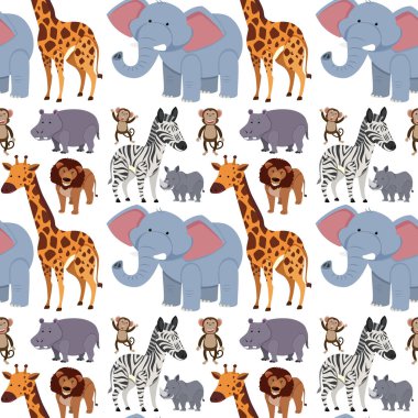 vahşi hayvanlar ile sorunsuz arka plan