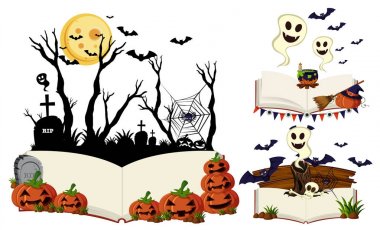 Cadılar Bayramı sahneleri ile üç kitap