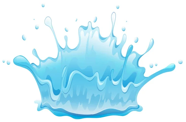Víz-splash a fehér háttér mintázat — Stock Vector