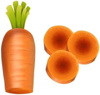 beyaz zemin üzerine taze havuç dilimleri