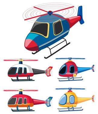 Helikopter beş farklı tasarımlar