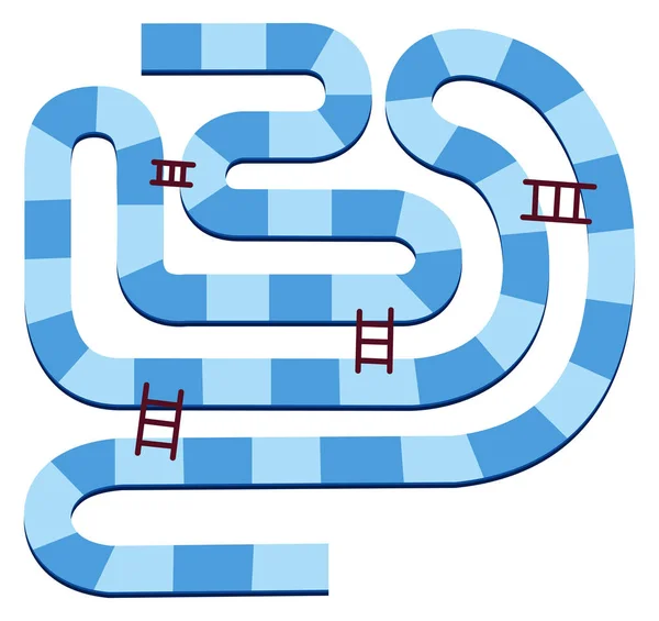 Puzzel spel sjabloon met ladders — Stockvector