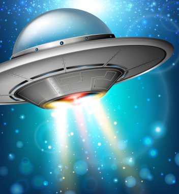 Uzayda Ufo ile sahne