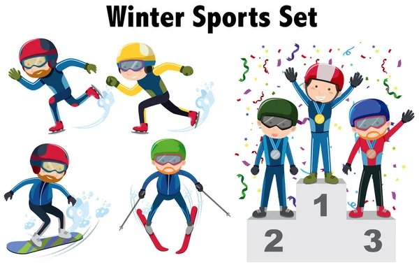 Different types of winter sports