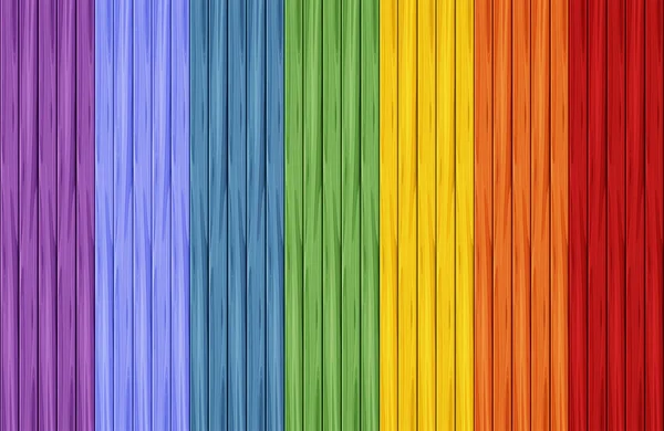 Diseño de fondo con arco iris sobre tabla de madera — Vector de stock
